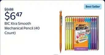 Walmart BIC Xtra Smooth Mechanical Pencil, 0.7 mm, 40 Count offer