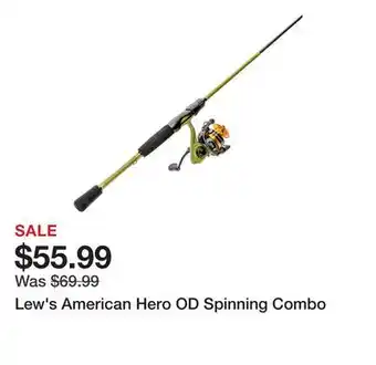 Dick's Sporting Goods Lew's American Hero OD Spinning Combo offer