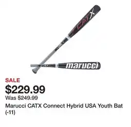 Dick's Sporting Goods Marucci CATX Connect Hybrid USA Youth Bat (-11) offer