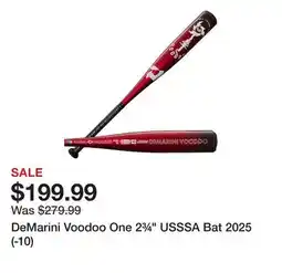 Dick's Sporting Goods DeMarini Voodoo One 2¾ USSSA Bat 2025 (-10) offer