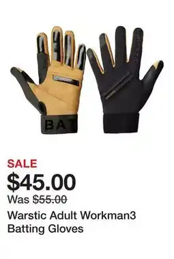 Dick's Sporting Goods Warstic Adult Workman3 Batting Gloves offer