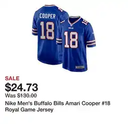 Dick's Sporting Goods Nike Men's Buffalo Bills Amari Cooper #18 Royal Game Jersey offer