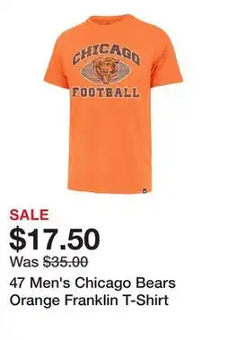 Dick's Sporting Goods 47 Men's Chicago Bears Orange Franklin T-Shirt offer