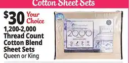 Ocean State Job Lot 1,200-2,000 Thread Count Cotton Blend Sheet Sets offer