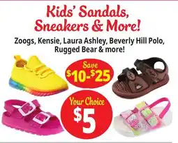 Ocean State Job Lot Kids' Sandals, Sneakers & More! offer