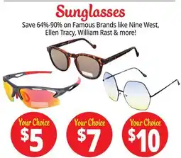 Ocean State Job Lot Sunglasses offer