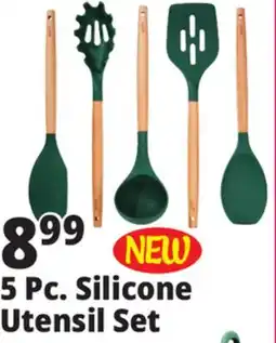 Ocean State Job Lot 5 Pc. Silicone Utensil Set offer