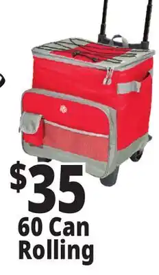 Ocean State Job Lot North Peak Hard Lined Rolling Cooler 60-can offer