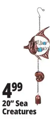 Ocean State Job Lot 20 Sea Creature Wind Chime offer