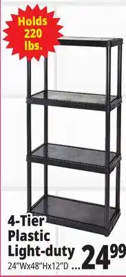 Ocean State Job Lot Maxit 5-Tier Heavy-Duty Plastic Shelving Unit offer