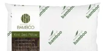 Ocean State Job Lot Essence of Bamboo Knit Bed Pillow offer