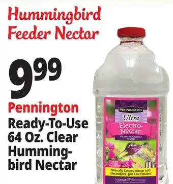 Ocean State Job Lot Pennington Ultra Electro-Nectar Hummingbird Food 64 oz offer