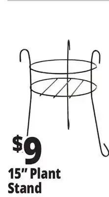 Ocean State Job Lot Black Plant Stand 15 offer