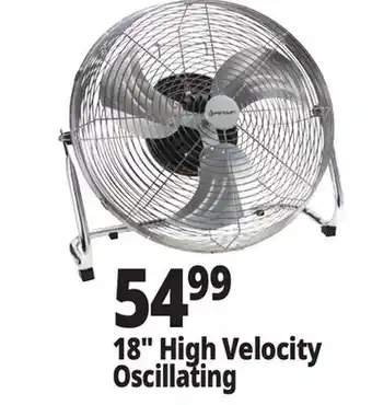 Ocean State Job Lot Penguin High Velocity Internal Oscillation Floor Fan 18 offer