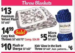 Ocean State Job Lot Throw Blankets offer