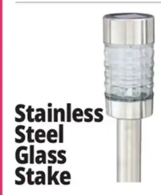 Ocean State Job Lot Solar Stake Light Stainless Steel offer