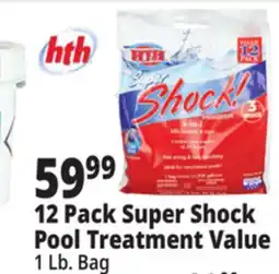 Ocean State Job Lot HTH Super Shock Pool Shock Treatment 12 Count offer