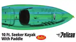 Ocean State Job Lot Pelican Seeker 100X Kayak w/ Paddle offer