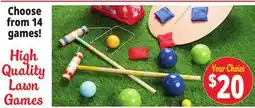 Ocean State Job Lot Lawn Games offer