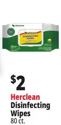 Ocean State Job Lot Herclean Disinfecting Wipes offer