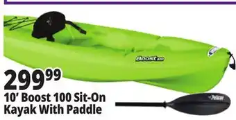 Ocean State Job Lot Pelican Boost 100 Kayak-Lime w/Paddle offer