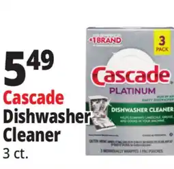 Ocean State Job Lot Cascade Platinum Dishwasher Cleaner 3 Pack offer