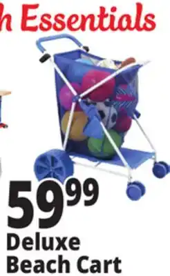 Ocean State Job Lot Folding Multi-Purpose Deluxe Beach Cart Blue offer