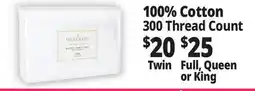 Ocean State Job Lot Cotton Sheets Set 100% Cotton 300 Thread Count offer