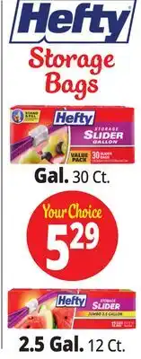 Ocean State Job Lot Hefty Storage Bags offer