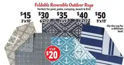 Ocean State Job Lot Aurora Reversible Patio Rug offer