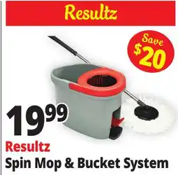Ocean State Job Lot Resultz Spin Mop & Bucket System offer