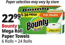 Ocean State Job Lot Bounty Mega Roll Paper Towels offer
