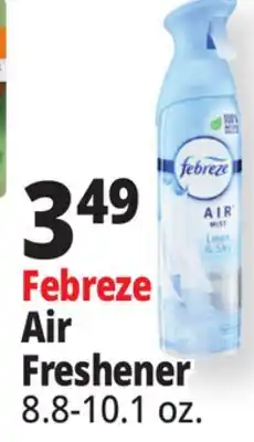 Ocean State Job Lot Febreze Linen & Sky Air Mist 8.8 oz offer