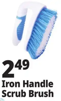 Ocean State Job Lot Gleam Iron Handle Scrub Brush offer