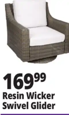 Ocean State Job Lot Resin Wicker Swivel Glider offer