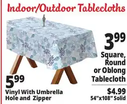 Ocean State Job Lot Indoor/Outdoor Tablecloths offer