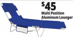 Ocean State Job Lot Multi Position Aluminum Lounger offer