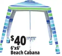 Ocean State Job Lot 6'x6' Beach Cabana offer
