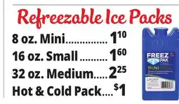 Ocean State Job Lot Freez Pak Reusable Mini Ice Pack offer