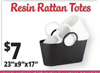 Ocean State Job Lot Resin Rattan Totes offer