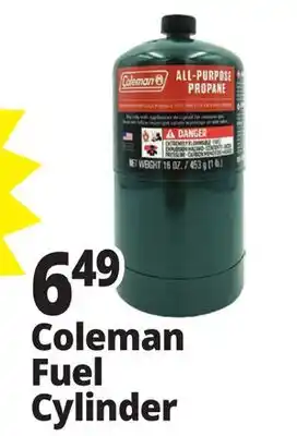 Ocean State Job Lot Coleman Fuel Cylinder offer