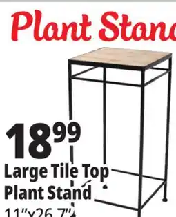 Ocean State Job Lot Large Tile Top Plant Stand offer