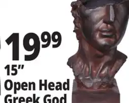 Ocean State Job Lot 15 Open Head Greek God offer