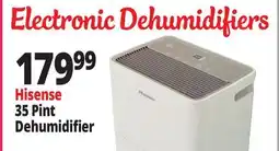 Ocean State Job Lot Hisense Energy Star 35 Pint 3-Speed Dehumidifier White offer