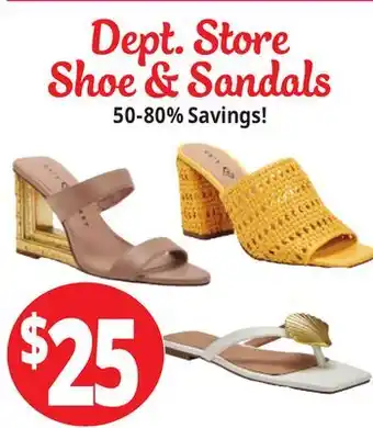Ocean State Job Lot Dept. Store Shoe & Sandals offer