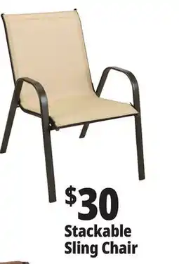 Ocean State Job Lot Steel Stacking Sling Chair offer