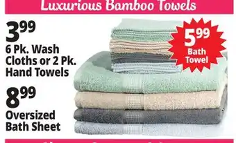 Ocean State Job Lot Luxurious Bamboo Towels offer