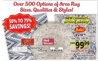 Ocean State Job Lot 8'x10* Area Rugs offer