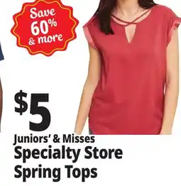 Ocean State Job Lot Junior's & Misses Specialty Store Spring Tops offer