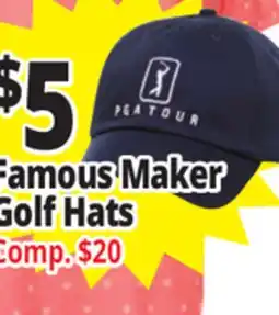 Ocean State Job Lot Famous Maker Golf Hats offer